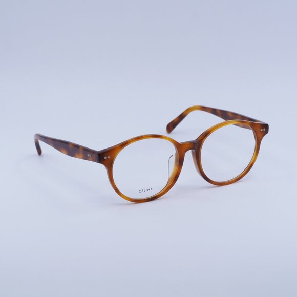 Celine CL50008F 053 Eyeglasses Havana 52mm Round Frame - Picture 5 of 9